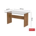 Ver imagem 3 de Conjunto Sala de Jantar Mesa Tampo em Vidro 4 Cadeiras Marina Madesa