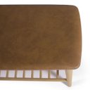 Ver imagem 3 de Banco Sapateira com Prateleira Ripada Liva 100 Cm Tauari Courino Caramelo