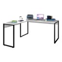 Ver imagem 1 de Mesa de Escritório em L 150x150 Studio Industrial M18 Branco - Mpozenato