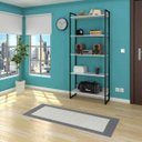 Ver imagem 2 de Kit 3 Estantes Livreiro Studio Industrial M18 Branco – Mpozenato