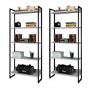 Ver imagem 1 de Kit 2 Estantes Livreiro Studio Industrial M18 Branco – Mpozenato