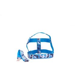 Kit Guia Peitoral 40mm Xadrez Azul Tamanho 9 (63cm a 84cm) - 2