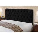 Ver imagem 2 de Cabeceira Cama Box Casal 140cm Cristal Suede Preto - JS Móveis