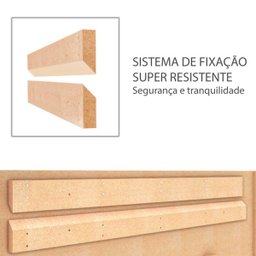 Rack Suspenso com Prateleira Papel de Parede e Suporte para Tv Até 80 Pol. Nature/Concreto - Amo Mor - 11