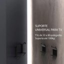 Ver imagem 7 de Rack Suspenso com Prateleira Papel de Parede e Suporte para Tv Até 80 Pol. Branco/Concreto - Amo Mor