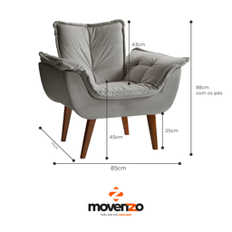 Poltrona Atlanta - Movenzo Estofados - 3