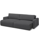 Ver imagem 1 de Sofá Retrátil Reclinável para Sala de Estar Living 210cm Sevilha F04 Bouclê Grafite - Lyam Decor
