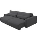 Ver mais imagens de Sofá Retrátil Reclinável para Sala de Estar Living 210cm Sevilha F04 Bouclê Grafite - Lyam Decor