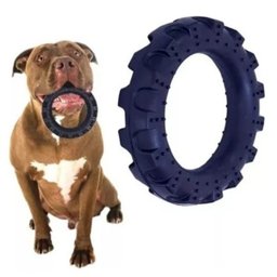 Pneu Mordedor Maciço para Cachorro Grande Preto 14cm - 3