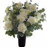 Kit 12 Rosas Brancas e 12 folhagens de Eucalipto - 1