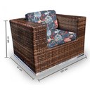 Ver imagem 3 de Conjunto Bora Bora - 1 Sofá 2 Lugares + 2 Poltronas + 1 Mesa de Centro - Malta