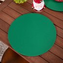 Ver imagem 1 de Capa para Sousplat Basic Liso 35cm Diâmetro Tecido Oxford 100% Poliéster - Verde