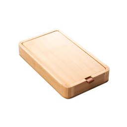 Porta Jóias de Bambu com Espelho 25cm X 14cm X 3,5cm - Lyor - 2