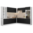 Ver imagem 3 de Armário de Cozinha Completa 549cm Branco/preto Agata Madesa 01