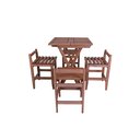 Ver imagem 2 de Conjunto Turin Quadrado Mesa Dobrável 60×60 com 4 Banquetas