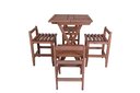 Ver imagem 2 de Conjunto Turin Quadrado Mesa Dobrável 60×60 com 4 Banquetas
