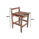 Ver imagem 5 de Conjunto Turin Quadrado Mesa Dobrável 60×60 com 4 Banquetas