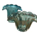 Ver imagem 3 de Vaso Tipo Murano de Vidro Azul m 15 x 11cm | Casa Del Grande