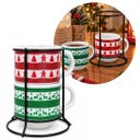 Ver imagem 1 de Kit 2 Xícaras Natalinas Porcelana 200ml Empilháveis com Suporte Christmas - Mundial Casa