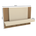 Ver imagem 4 de Porta Chaves e Acessórios Mdf Branco e Amadeirado