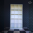 Ver mais imagens de Armário Colmeia Livreiro Multiuso com 15 Nichos Prateleira Casa Quarto Sala Lojas Expositor Branco