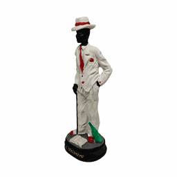 Zé Pelintra com Bengala Imagem Orixá Em Resina 15 cm Axé Loja Mistica Zé Pelintra com Bengala 15 cm - 5