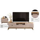 Ver imagem 2 de Rack para Tv com Divisórias e Acabamento Off White