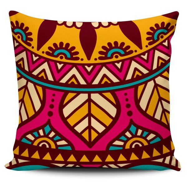 Kit 4 Almofadas decorativas Mandala Laranja 45x45cm - 3