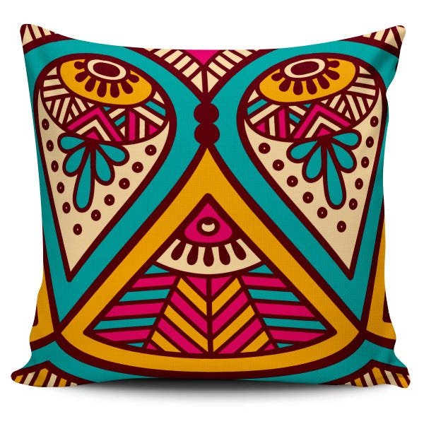 Kit 4 Almofadas decorativas Mandala Laranja 45x45cm - 4