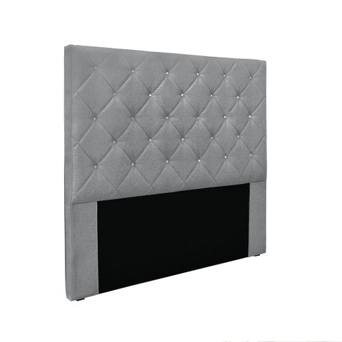 Cabeceira Cama Box Casal 140 Cm Tania Linho Cinza S04 - D'Rossi