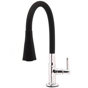 Torneira para Cozinha Bancada Flexível Tubo Preto Conic 2 Jatos Casagrande Mundial