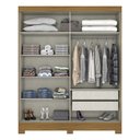 Ver imagem 2 de Guarda Roupa Casal Istambul Nature Off White – Briz Móveis