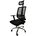 Ver imagem 2 de Cadeira Escritório Giratória Tela Mesh Reclinável Ajustável