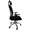 Ver imagem 6 de Cadeira Escritório Giratória Tela Mesh Reclinável Ajustável