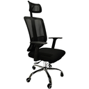 Ver imagem 4 de Cadeira Escritório Giratória Tela Mesh Reclinável Ajustável