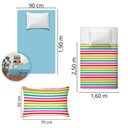 Ver imagem 4 de Jogo de Cama Infantil 150 Fios Fiori Solteiro - Luiza (7757)