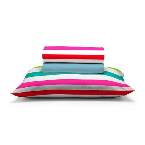 Jogo de Cama Infantil 150 Fios Fiori Solteiro - Luiza (7757)