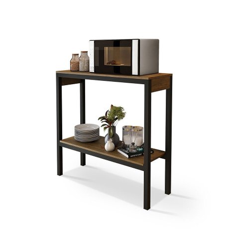 Aparador de Cozinha 2 Prateleiras para Micro-ondas Klm Store