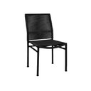 Ver imagem 2 de Kit 6 Cadeiras Corda Náutica em Alumínio Lari Empilhável Preto