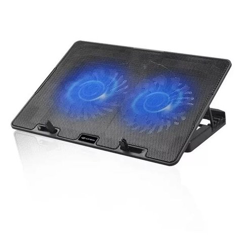 Base para Notebook 15,6 Nbc-50bk C3 Tech com 2 Coolers e Ilu