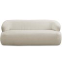 Ver imagem 2 de Sofá 3 Lugares Curvo Orgânico para Sala Living 180cm Barolo L06 Bouclê Off White - lyam decor