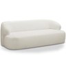 Sofá 3 Lugares Curvo Orgânico para Sala Living 180cm Barolo L06 Bouclê Off White - lyam decor - 1
