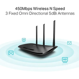 Roteador Wireless Tp-Link TL-WR940N 450mbps Com 3 Antenas Preto - 4