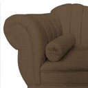 Ver mais imagens de Recamier Decorativo Divã Amsterdã 147cm Lado Direito Linho Marrom