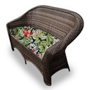 Ver imagem 2 de Conjunto de Sofá Fibra Sintética Bali - 1 Sofá 2L + 2 Poltronas + 1 Mesa Centro - Tecido Saquarema