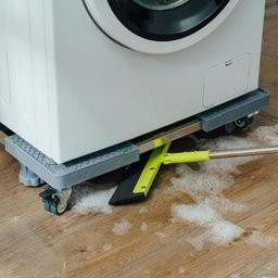 Suporte Geladeira Maquina de Lavar Lava e Seca 4 Pé 4 Roda - 3