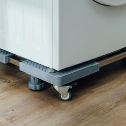 Suporte Geladeira Maquina de Lavar Lava e Seca 4 Pé 4 Roda - 2
