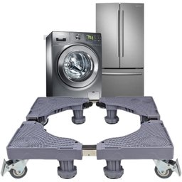 Suporte Geladeira Maquina de Lavar Lava e Seca 4 Pé 4 Roda - 5