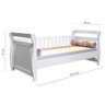 Cama Infantil Cabeceira Lisa Babá Happy Tigus Baby - 3