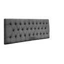 Ver imagem 1 de Cabeceira Painel Imperatriz 120 cm com Capitonê Suede Cinza
